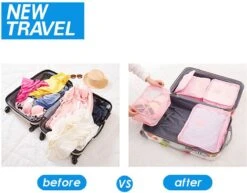 6x Packing Cubes Backpack Blauw - Koffer Organizer - Bagage Organiser - Travel Compression - Reisset Kleding -Voyago Winkel 1200x936 7