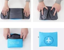 Decopatent® Reistas Flightbag - Handbagage Koffer Reis Tas - Travelbag - Organizer Opvouwbaar - Tas Voor Aan Je Koffer - Rose -Voyago Winkel 1200x938 5