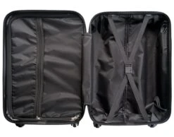 Globeless Handbagage Koffer - TSA Slot - 55x35x20cm - IATA Standaard Trolley - Zwart -Voyago Winkel 1200x941 4