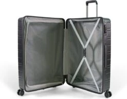 ©TROLLEYZ - Amsterdam No.9 - Reiskoffer 78cm Met TSA Slot - Dubbele Wielen - 360° Spinners - 100% ABS - Reiskoffer In Night Black -Voyago Winkel 1200x941 6