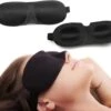 Merkloos Zwarte Luxe Slaapmasker 3D - Nieuwste Collectie -Voyago Winkel 1200x942 16