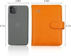 Casemania Paspoort Hoes - Paspoorthouder - Luxe Beschermhoes Voor Paspoort & Kaarthouder - Oranje -Voyago Winkel 1200x944 4