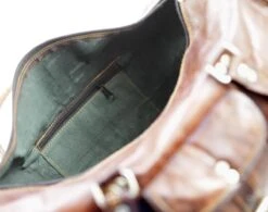 Merkloos Reistas Van ECHTE LEER - Sporttas - Weekendtas MALAGA Echte Leder - Cognac Bruin -HANDGEMAAKTE VINTAGE STIJL Duffel Tas -Voyago Winkel 1200x947 4