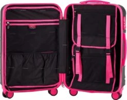 Decent Lumi Fix Handbagage Koffer - 55 Cm - Black/Pink -Voyago Winkel 1200x950 6