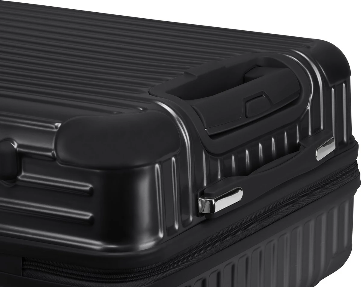 Royal Swiss - Reis Koffer - 66cm - Cijferslot- Lichtgewicht Koffer - 4 Wielen - Zwart 10 Royal Swiss - Reis Koffer - 66cm - Cijferslot- Lichtgewicht Koffer - 4 Wielen - Zwart - Afbeelding 8