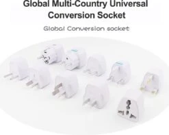 Universele Muti Land Adapter - Engeland - Brits - Reisstekker - Oplader - Stekker - Plug - Socket - Wit -Voyago Winkel 1200x958 2