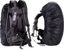WiseGoods Luxe Rugzak Hoes - Backpack Cover Regenhoes - Stofdicht - Waterdicht - Outdoor - Camping - Backpack - 55-60L - Zwart -Voyago Winkel 1200x958 6