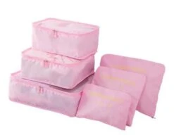 Packing Cubes Set - Koffer Of Tas Organizer - Inpak Zakken - Roze