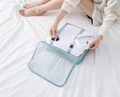 Packing Cubes Set Koffer Of Tas Organizer Inpak Zakken - Lichtblauw Deluxe -Voyago Winkel 1200x971 5