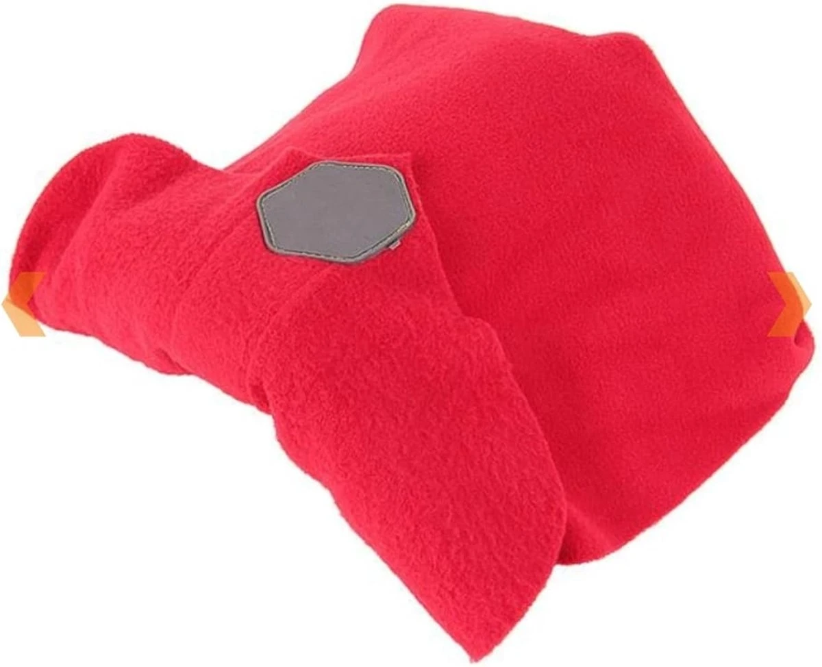 Framehack Zacht Travel Pillow Reiskussen - Neksteun Nek Support - Nekkussen - Inclusief 3D Slaapmasker & Oordopjes – Rood 6 Framehack Zacht Travel Pillow Reiskussen - Neksteun Nek Support - Nekkussen - Inclusief 3D Slaapmasker & Oordopjes – Rood - Afbeelding 4