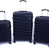 Tobeyz - Kofferset - 3-delig Zwart Handbagage - Verrijdbaar Op 4 Wielen - Stevig ABS - Lichtgewicht, Trolley -Voyago Winkel 1200x975 1