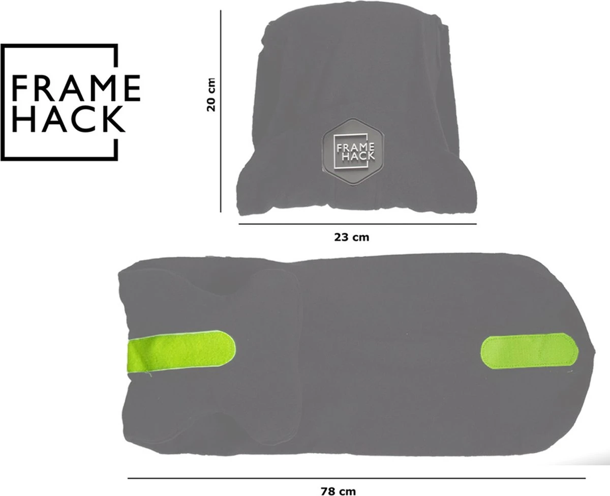 Framehack Zacht Travel Pillow Reiskussen - Neksteun Nek Support - Nekkussen - Inclusief 3D Slaapmasker & Oordopjes – Grijs 4 Framehack Zacht Travel Pillow Reiskussen - Neksteun Nek Support - Nekkussen - Inclusief 3D Slaapmasker & Oordopjes – Grijs - Afbeelding 2