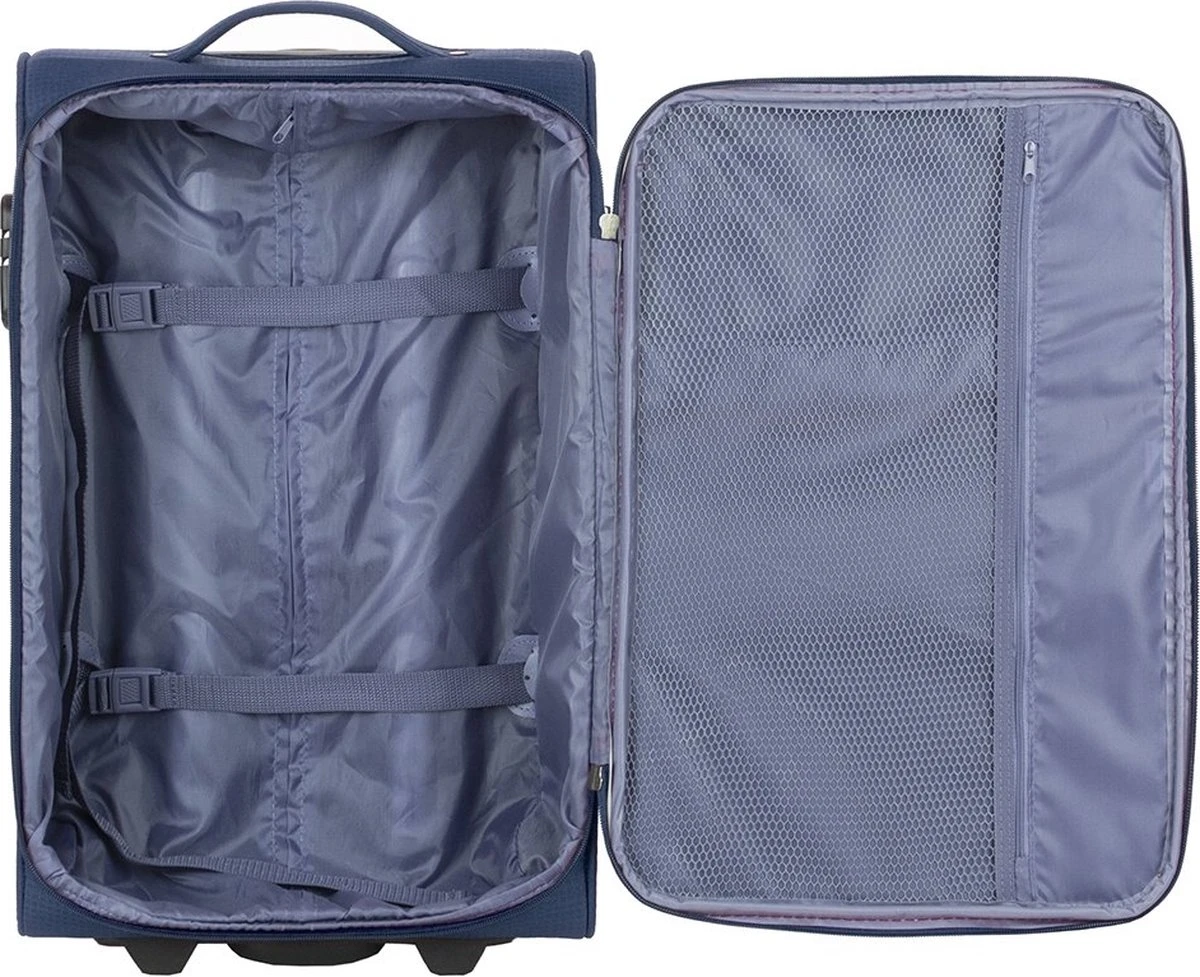 Travelbags Handbagage Zachte Koffer / Trolley / Reiskoffer - The Base - 55 Cm - Blauw 13 Travelbags Handbagage Zachte Koffer / Trolley / Reiskoffer - The Base - 55 Cm - Blauw - Afbeelding 11