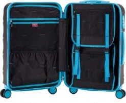Decent Lumi Fix Handbagage Koffer - 55 Cm - Black/Blue -Voyago Winkel 1200x982