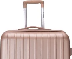 Decent Tranporto-One Reiskoffer 66 Cm - Zalmroze -Voyago Winkel 1200x983 3