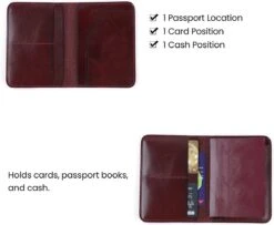 Su.B Paspoort Hoesje, Kaarthouder, Luxe Leer, Paspoortportemonnee Voor Kaarten, Ticket - Bruin -Voyago Winkel 1200x984 11