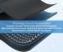 Phonergy SnooZ- Slaapmasker- Slaapmasker Bluetooth- Oogmasker - Biologisch- 3D Ergonomisch- Eco Traagschuim- 100% Verduisterend- Handgemaakt- Zwart -Voyago Winkel 1200x988 15