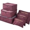 Packing Cubes Set - Koffer Of Tas Organizer - Inpak Zakken - Wijnrood -Voyago Winkel 1200x993 10