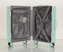 TOP AA Reis Kofferset - Trolleyset 3-delig Met TSA Slot Aluminum Frame, Kleine Cabine En Groot, ABS Luggage, (20+24+28 Inches 3 Pc Set), Roze/pink -Voyago Winkel 1200x994 1