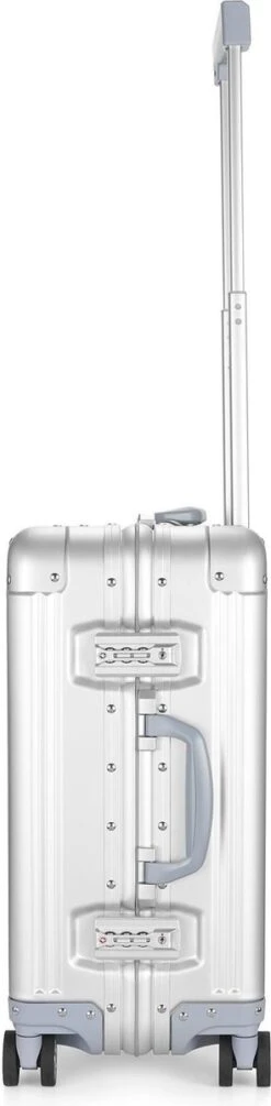 Aluminium Handbagage Koffer Mozzel Darrow - Reiskoffer Met Wielen - 51cm - Harde Koffer - Zilver -Voyago Winkel 295x1200 1