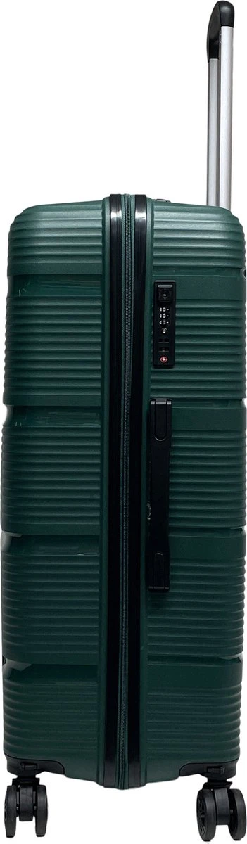 Benzi Izeda Grote Koffer - 75 Cm - 95 Liter - Groen 4 Benzi Izeda Grote Koffer - 75 Cm - 95 Liter - Groen - Afbeelding 2