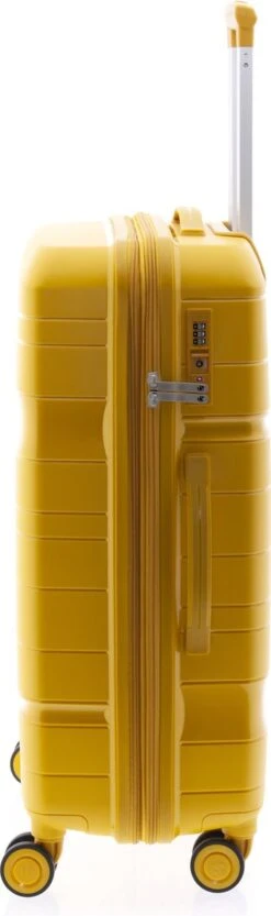 Gladiator Boxing Middelgrote Koffer Expandable 67 Cm 70/80 Liter TSA Slot - Kurkumageel -Voyago Winkel 356x1200