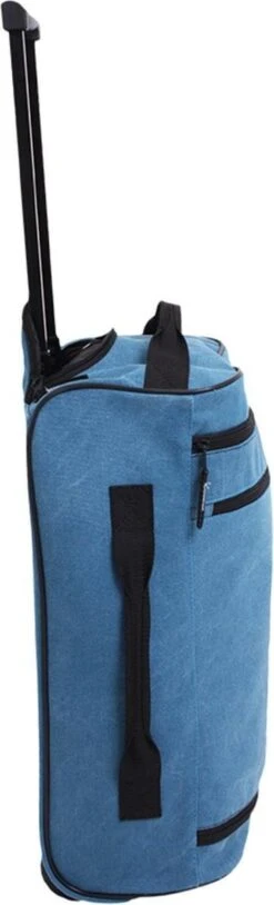 Norländer Lyon Canvas Trolley Trolleytas Blauw -Voyago Winkel 364x1200