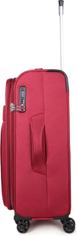 Decent D-Upright Handbagage Koffer - 55 Cm - TSA Slot - Bordeaux Rood -Voyago Winkel 391x1200 6