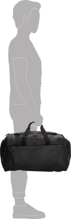Enrico Benetti Northern 47222 Sportieve Business Sporttas Reistas - Zwart -Voyago Winkel 393x1200 2