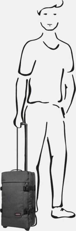 Eastpak TRANVERZ S Reiskoffer, Handbagage (51 X 32.5 X 23 Cm) - Black Denim -Voyago Winkel 395x1200 1