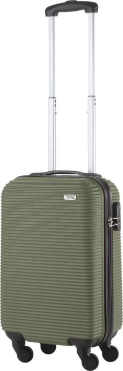 TravelZ Horizon Handbagagekoffer - 54cm Handbagage Trolley Met Gevoerde Binnenkant - Groen -Voyago Winkel 399x1200 3