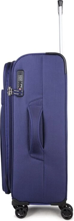 Decent D-Upright Handbagage Koffer - 55 Cm - TSA Slot - Donkerblauw -Voyago Winkel 405x1200 2