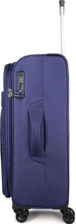 Decent D-Upright Large Koffer - 76 Cm Expandable - TSA Slot - Donkerblauw -Voyago Winkel 408x1200 3
