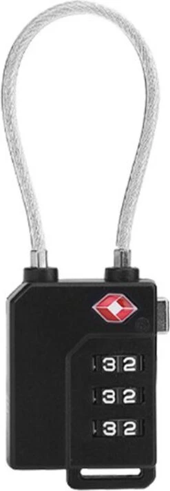 Somstyle TSA Cijferslot 3 Cijferig - 2 Stuks - Koffer Slot - Bagageslot - Hangslot - Kabelslot - Backpackslot - Reisslot - Zwart -Voyago Winkel 417x1200 10