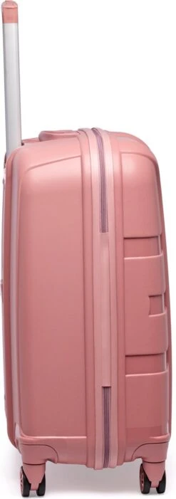 ©TROLLEYZ - Paris No.5 - Reiskoffer - 69cm Met TSA Slot - Dubbele Wielen - 360° Spinners - 100% Polypropyleen - Reiskoffer In Rose Blush -Voyago Winkel 423x1200 2