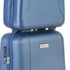 CarryOn Skyhopper Handbagage En Beautycase - 55cm TSA Trolley En Make-up Koffer - Blauw -Voyago Winkel 435x1200 3