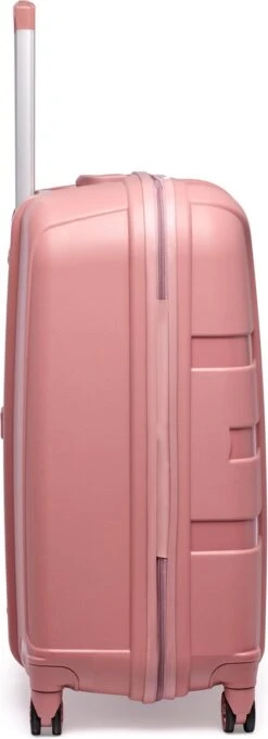 ©TROLLEYZ - Paris No.5 - Reiskoffer - 78cm Met TSA Slot - Dubbele Wielen - 360° Spinners - 100% Polypropyleen - Reiskoffer In Rose Blush -Voyago Winkel 435x1200 7