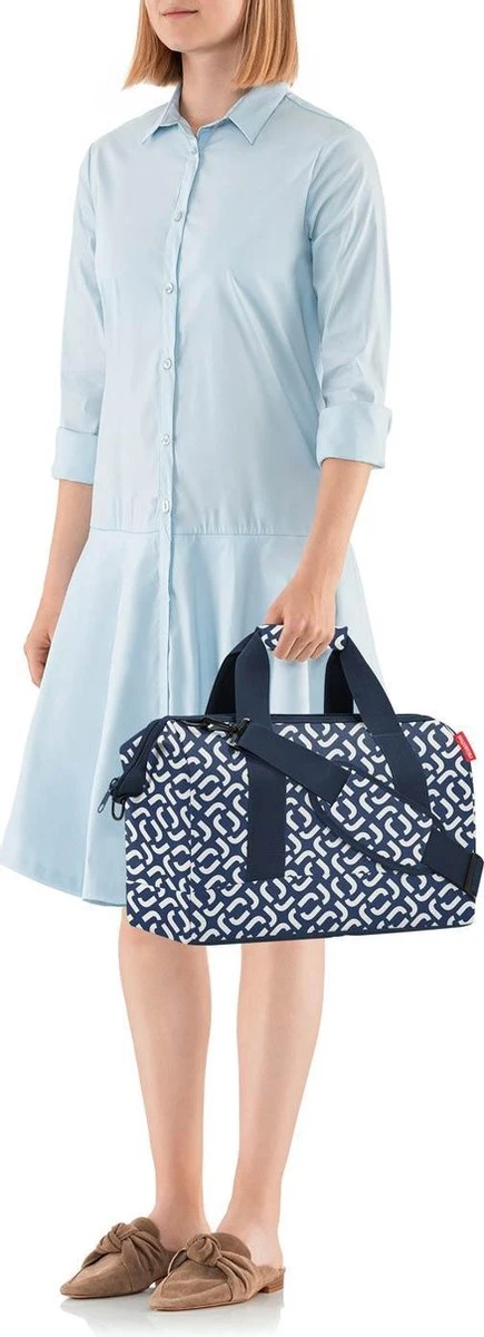 Reisenthel Allrounder M Reistas Sporttas - 18L - Signature Navy Blauw 7 Reisenthel Allrounder M Reistas Sporttas - 18L - Signature Navy Blauw - Afbeelding 5