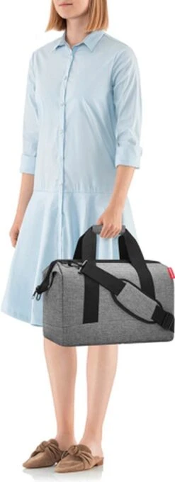 Reisenthel Allrounder M Reistas Sporttas - Maat M - 18L - Twist Silver Grijs -Voyago Winkel 436x1200 4