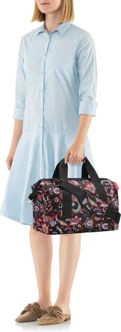 Reisenthel Allrounder M Reistas Sporttas - 18L - Paisley Zwart -Voyago Winkel 437x1200 6