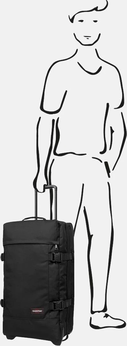 Eastpak TRANVERZ M Reiskoffer (67 X 35.5 X 30 Cm) - Black 7 Eastpak TRANVERZ M Reiskoffer (67 X 35.5 X 30 Cm) - Black - Afbeelding 5