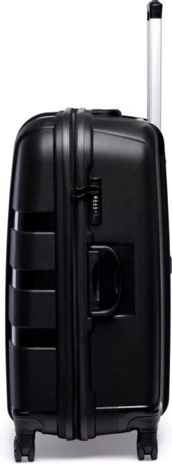 ©TROLLEYZ - Paris No.5 - Reiskoffer - 78cm Met TSA Slot - Dubbele Wielen - 360° Spinners - 100% Polypropyleen - Reiskoffer In Piano Black 25 ©TROLLEYZ - Paris No.5 - Reiskoffer - 78cm Met TSA Slot - Dubbele Wielen - 360° Spinners - 100% Polypropyleen - Reiskoffer In Piano Black -Voyago Winkel 445x1200 1