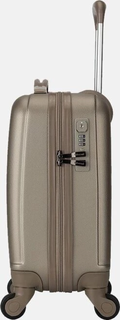 Decent Handbagage Koffer / Trolley / Reiskoffer - 42 Cm - 24 Liter - ABS - Maxi Air - Champagne -Voyago Winkel 453x1200 4
