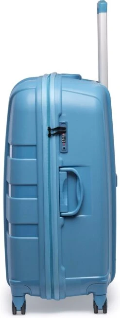 ©TROLLEYZ - Paris No.5 - Reiskoffer - 78cm Met TSA Slot - Dubbele Wielen - 360° Spinners - 100% Polypropyleen - Reiskoffer In Ice Blue -Voyago Winkel 454x1200 7