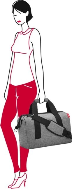 Reisenthel Allrounder M Reistas Sporttas - Maat M - 18L - Twist Silver Grijs -Voyago Winkel 461x1200 9