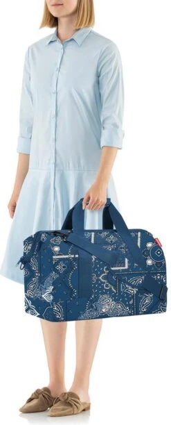 Reisenthel Allrounder L Reistas Sporttas - 30L - Bandana Frame Blauw -Voyago Winkel 484x1200 12