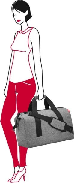 Reisenthel Allrounder L Reistas Sporttas - Maat L - 30L - Twist Silver Grijs -Voyago Winkel 486x1200 11