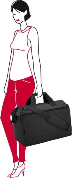 Reisenthel Allrounder L Pocket Reistas - 32L - Zwart 13 Reisenthel Allrounder L Pocket Reistas - 32L - Zwart -Voyago Winkel 489x1200 4