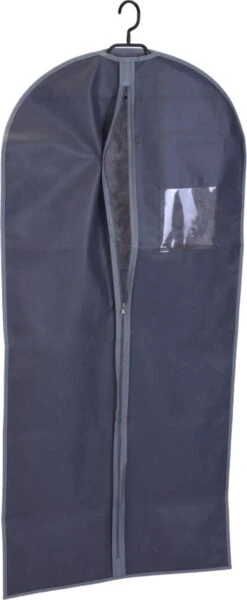 Merkloos 2x Stuks Donkergrijze Kledinghoezen 60 X 135 Cm Met Kijkvenster - Kledingkastbenodigdheden - Kleding Opbergen - Colberts/jasjes/pakken Opbergen - Kledinghoezen Groot -Voyago Winkel 494x1200 8