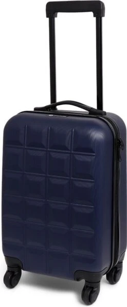 Norlander Squared Handbagagekoffer 37L - Reiskoffer Trolley - ECO Rpet - Blauw -Voyago Winkel 496x1200 4